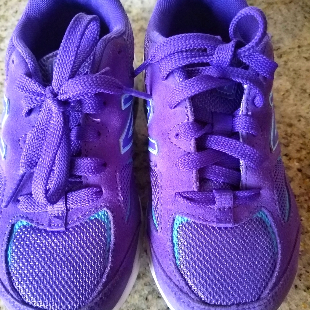 New Balance sneakers athletic shoes Purple color size 12 W